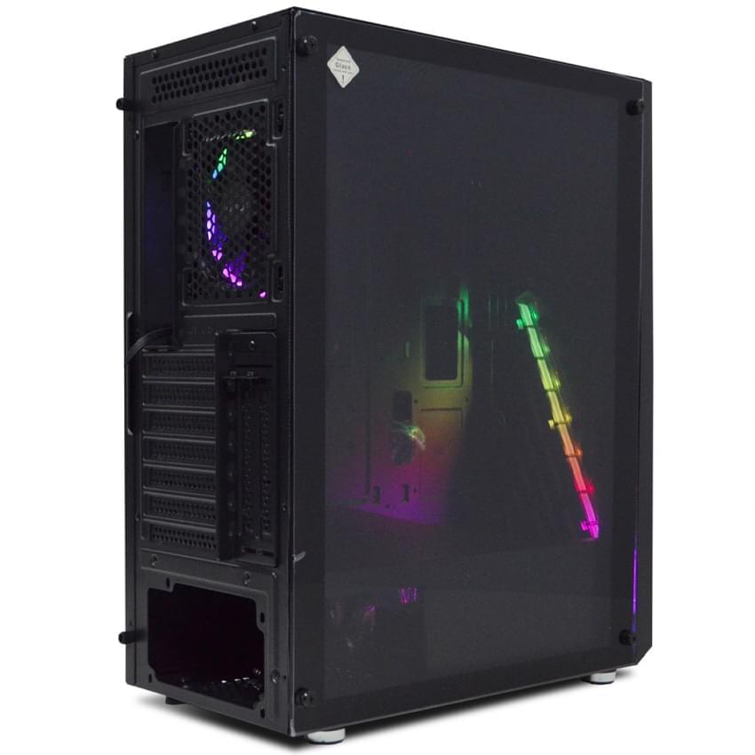 Gabinete Aureox Lynx Arx-390g 1 Fan Argb Atx Mid Tower